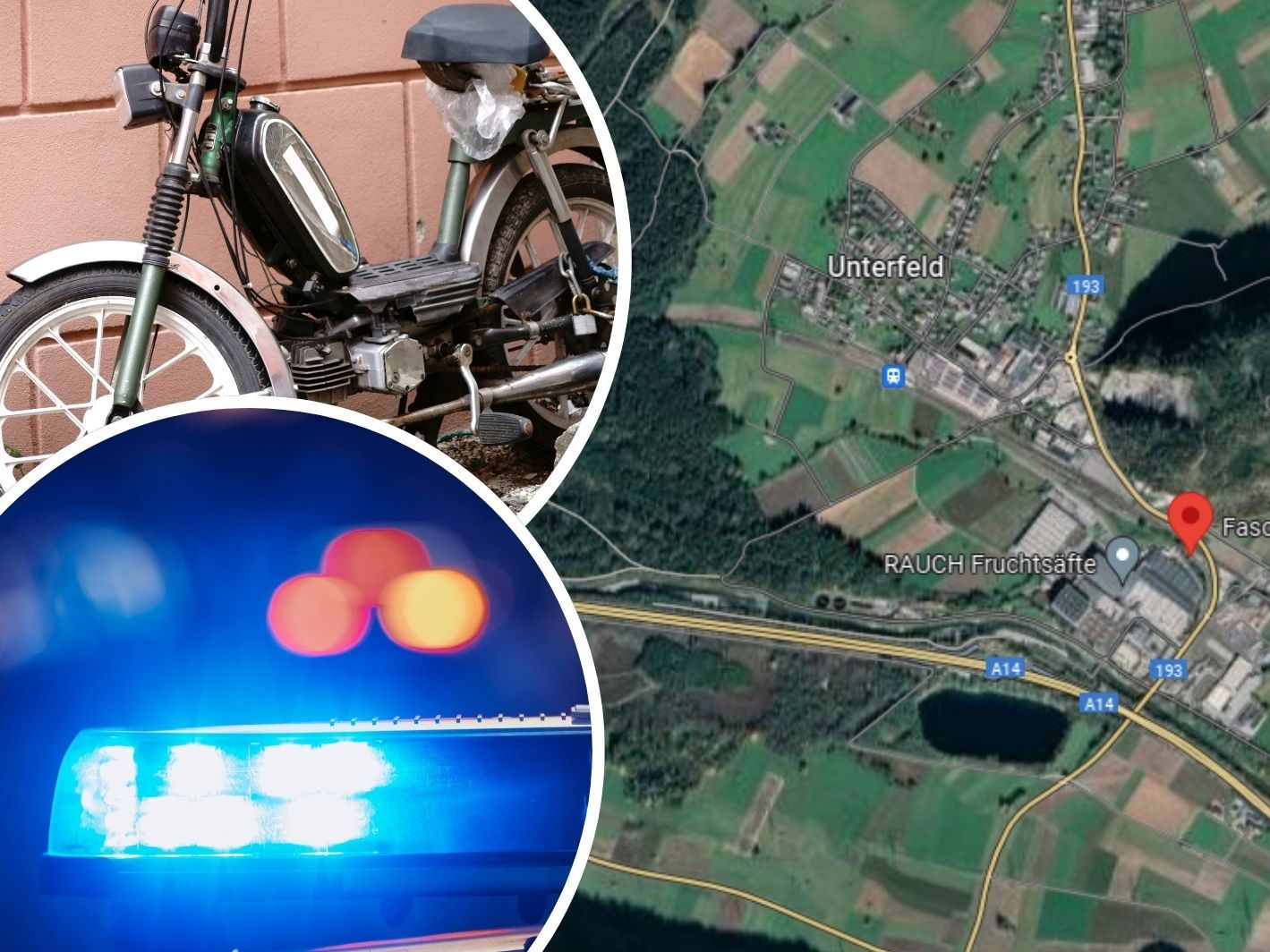 Der Mofalenker und sein 15-jähriger Beifahrer wurden an den Knien verletzt. Symbolbild. Der Mofalenker und sein 15-jähriger Beifahrer wurden an den Knien verletzt. Symbolbild.