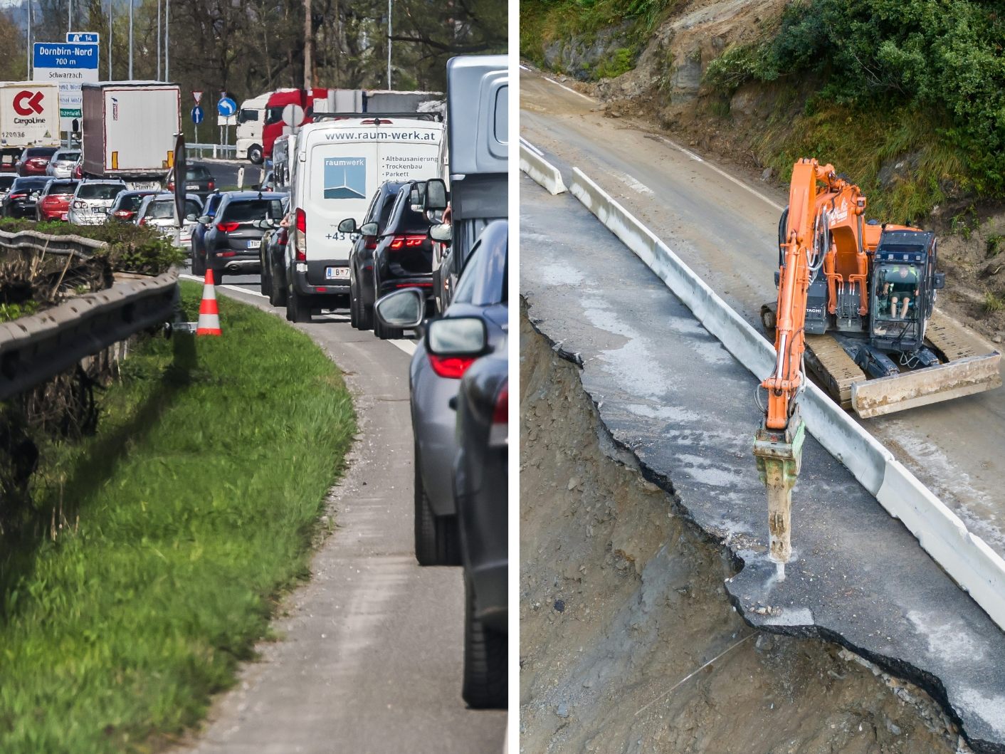 Am Wochenende muss mit erhöhtem Verkehrsaufkommen gerechnet werden.