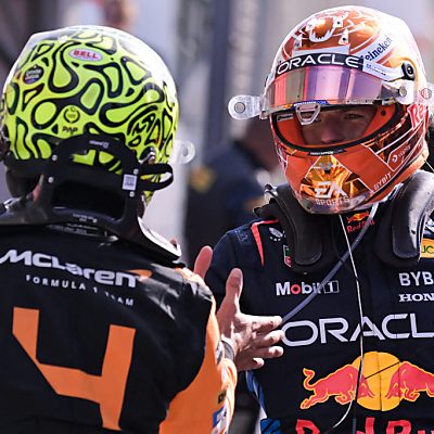 Lando Norris/v. und Max Verstappen: Es geht um Fahrer- und Team-Titel