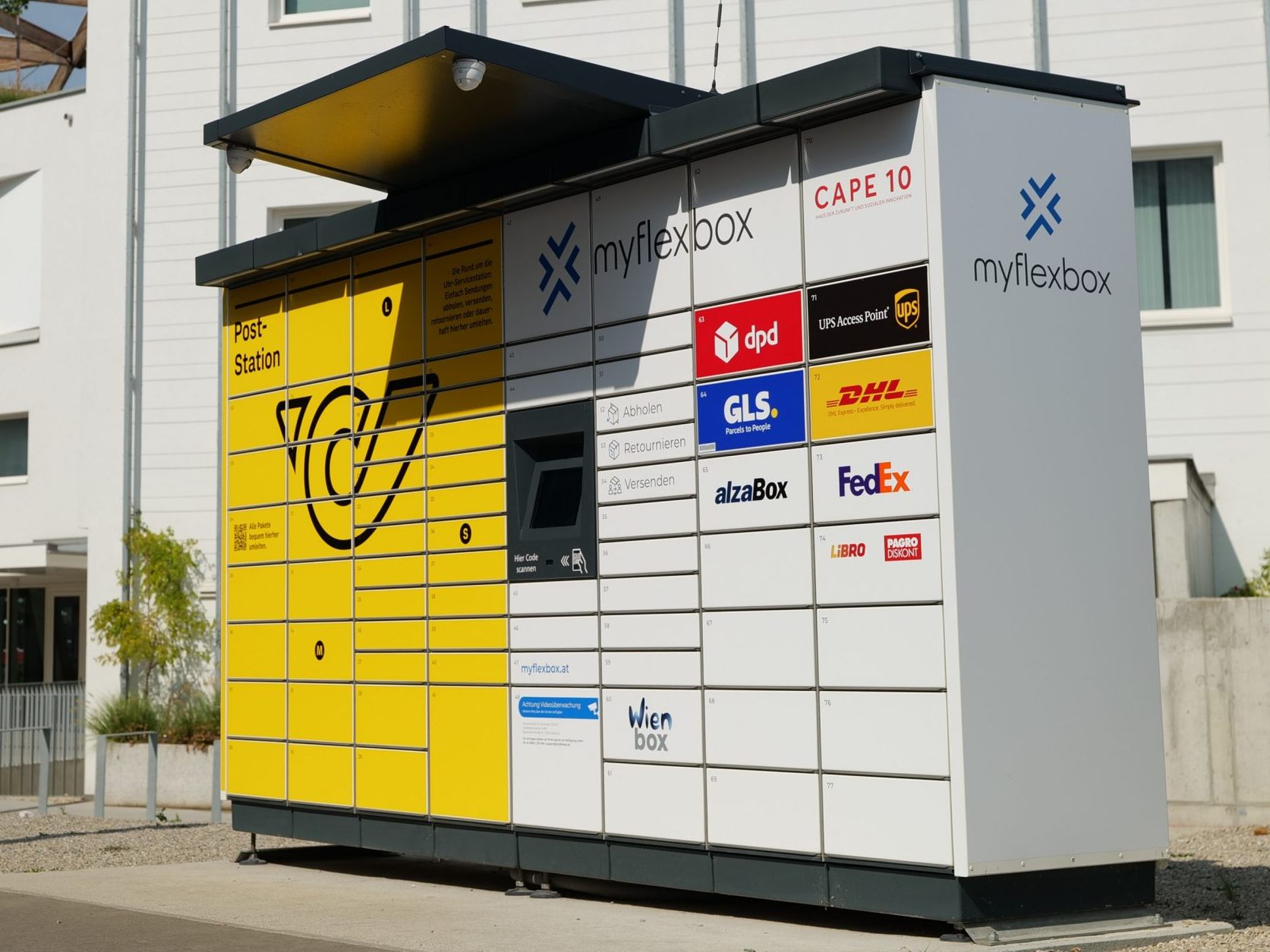 Die Post erweitert ihr Netz an Paketstationen. Die Post erweitert ihr Netz an Paketstationen.