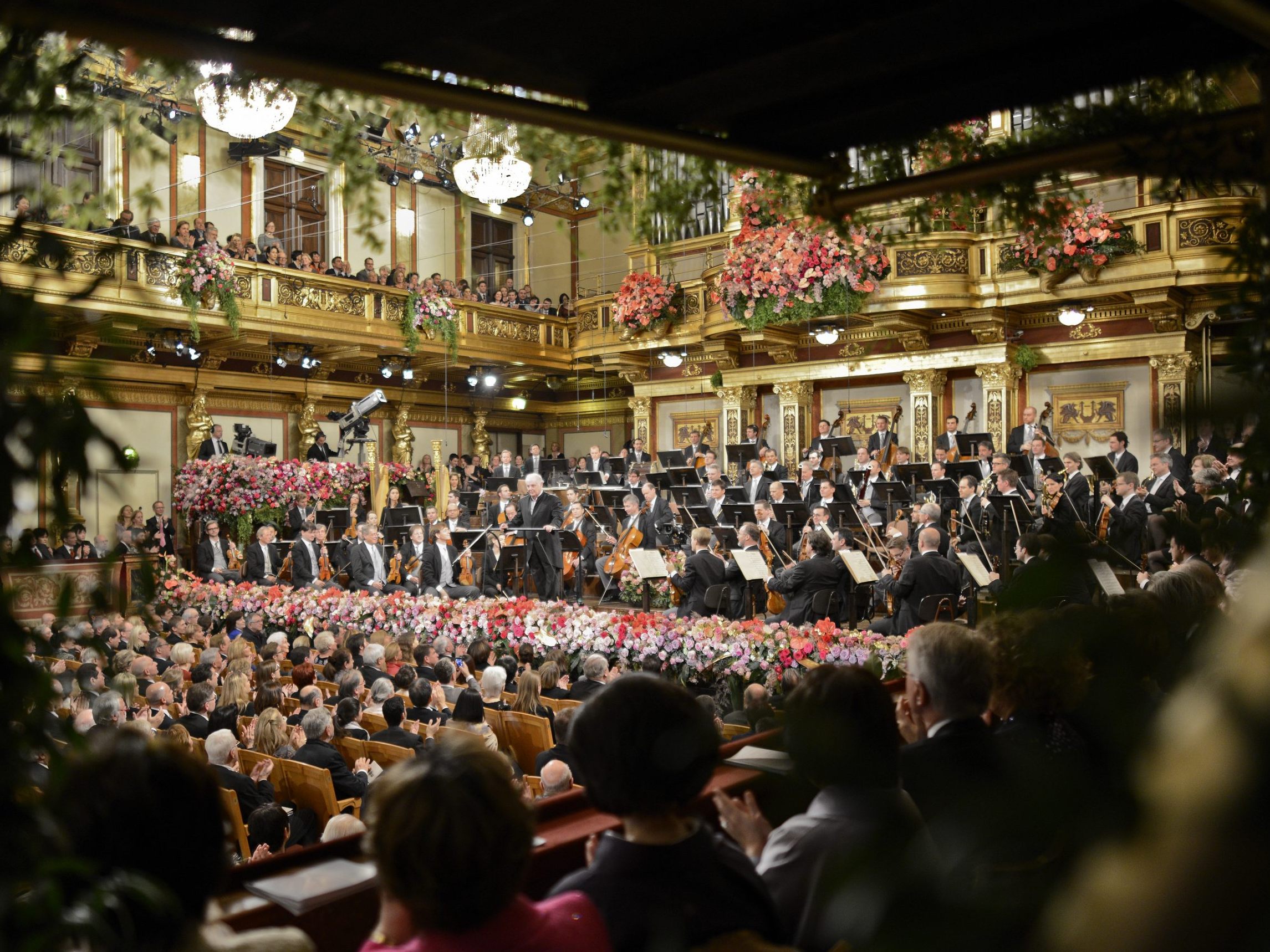 Im Saal des Wiener Musikverein findet auch 2025 wieder das Neujahrskonzert statt.