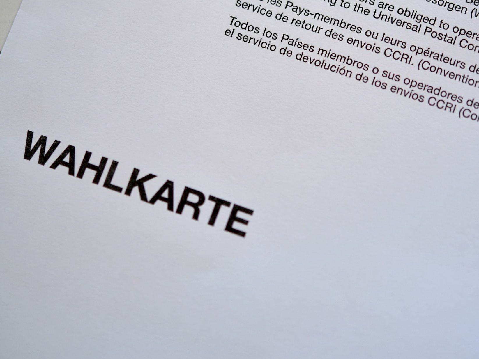 Die meisten Briefwahlstimmen werden schon am Sonntag ausgezählt.