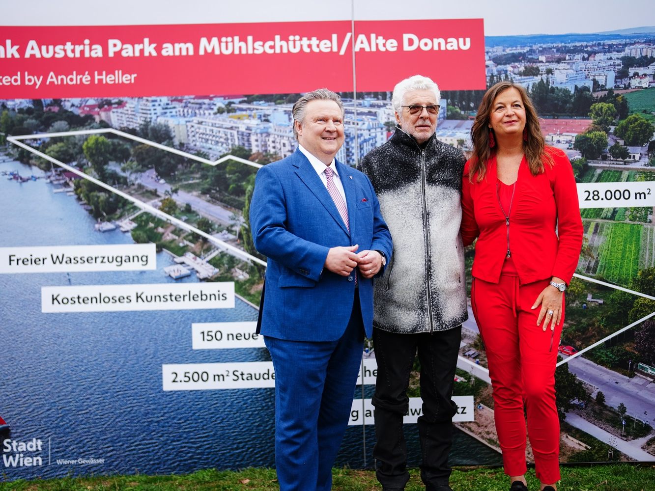 Der neue Park an der Alten Donau in Wien wird "Bank Austria Park" heißen.