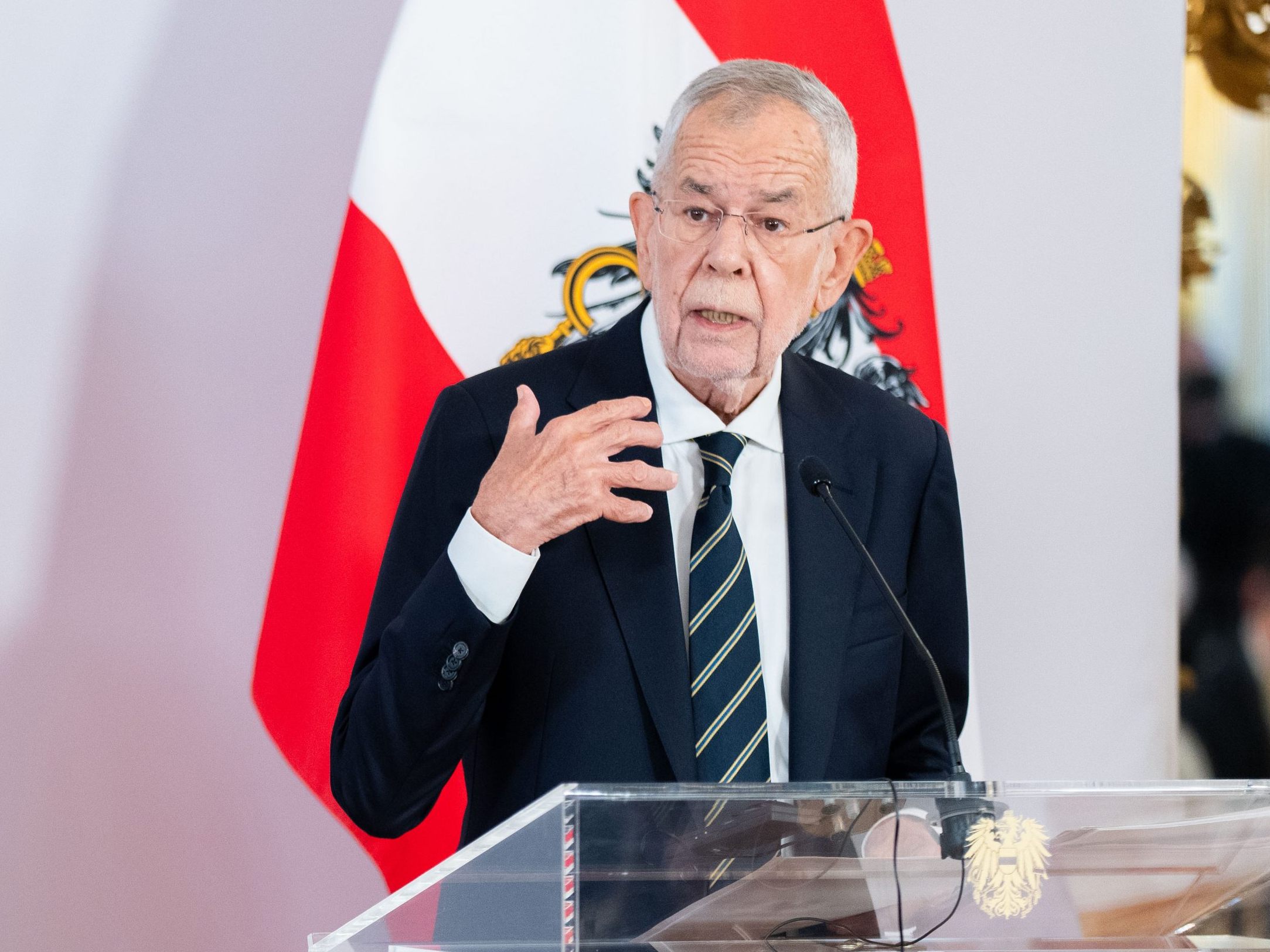 Bundespräsident Alexander Van der Bellen äußert sich zur Nationalratswahl.