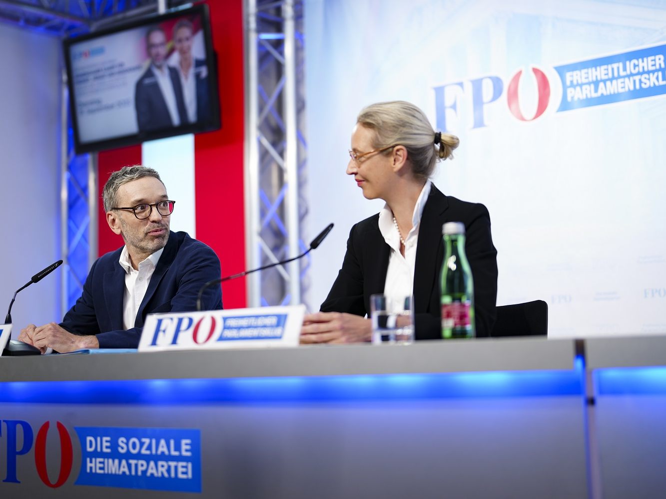 FPÖ-Chef Kickl und AfD-Vorsitzende Weidel rund ein Jahr vor der Nationalratswahl.
