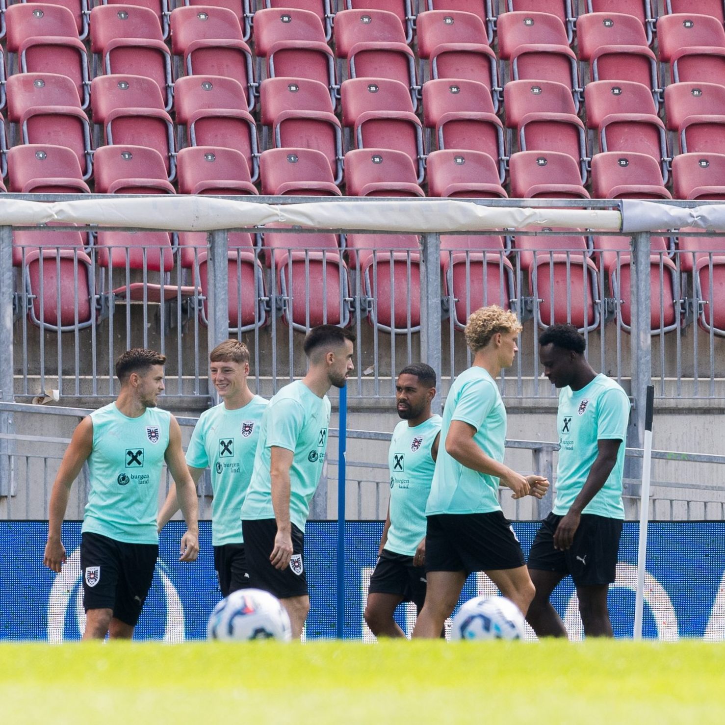 Das ÖFB-Team trainiert für den Nations League Auftakt.