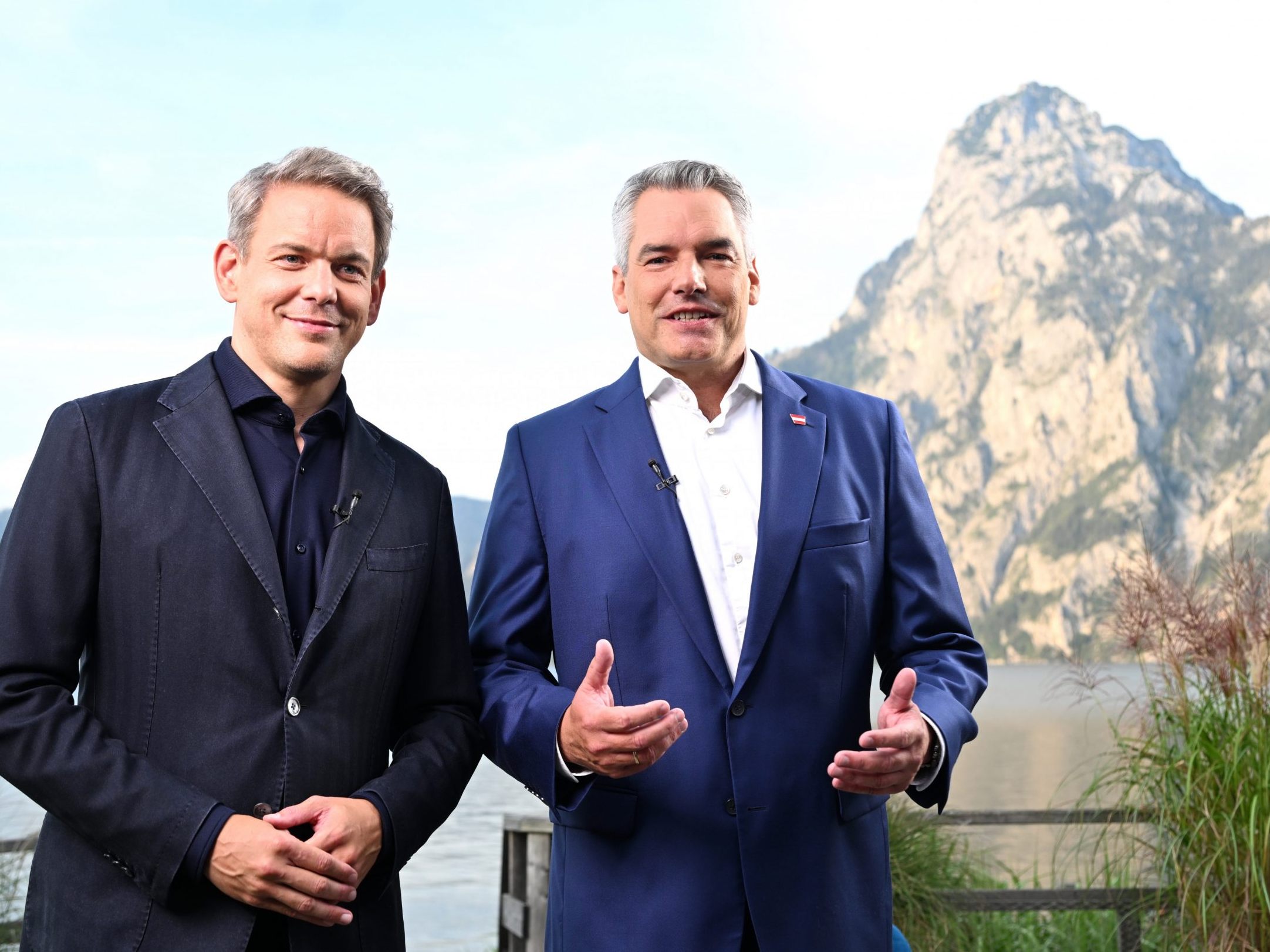 Karl Nehammer im ORF-"Sommergespräch".