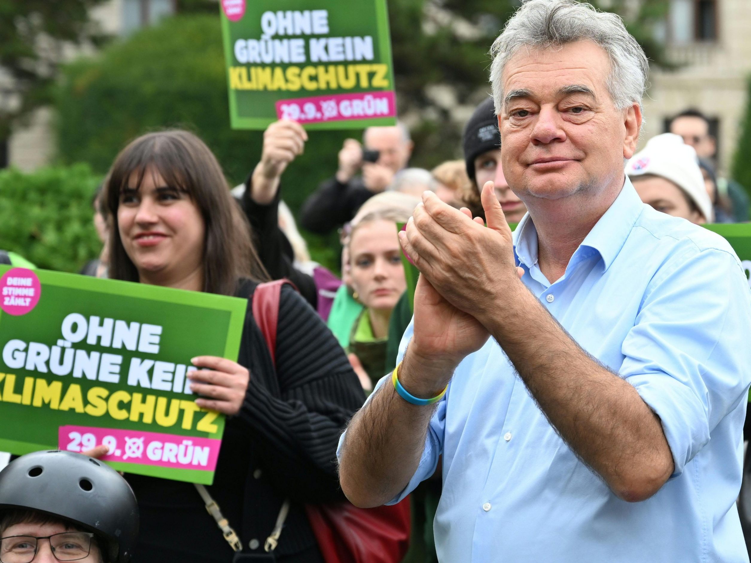 Der Wahlkampfabschluss der Grünen.