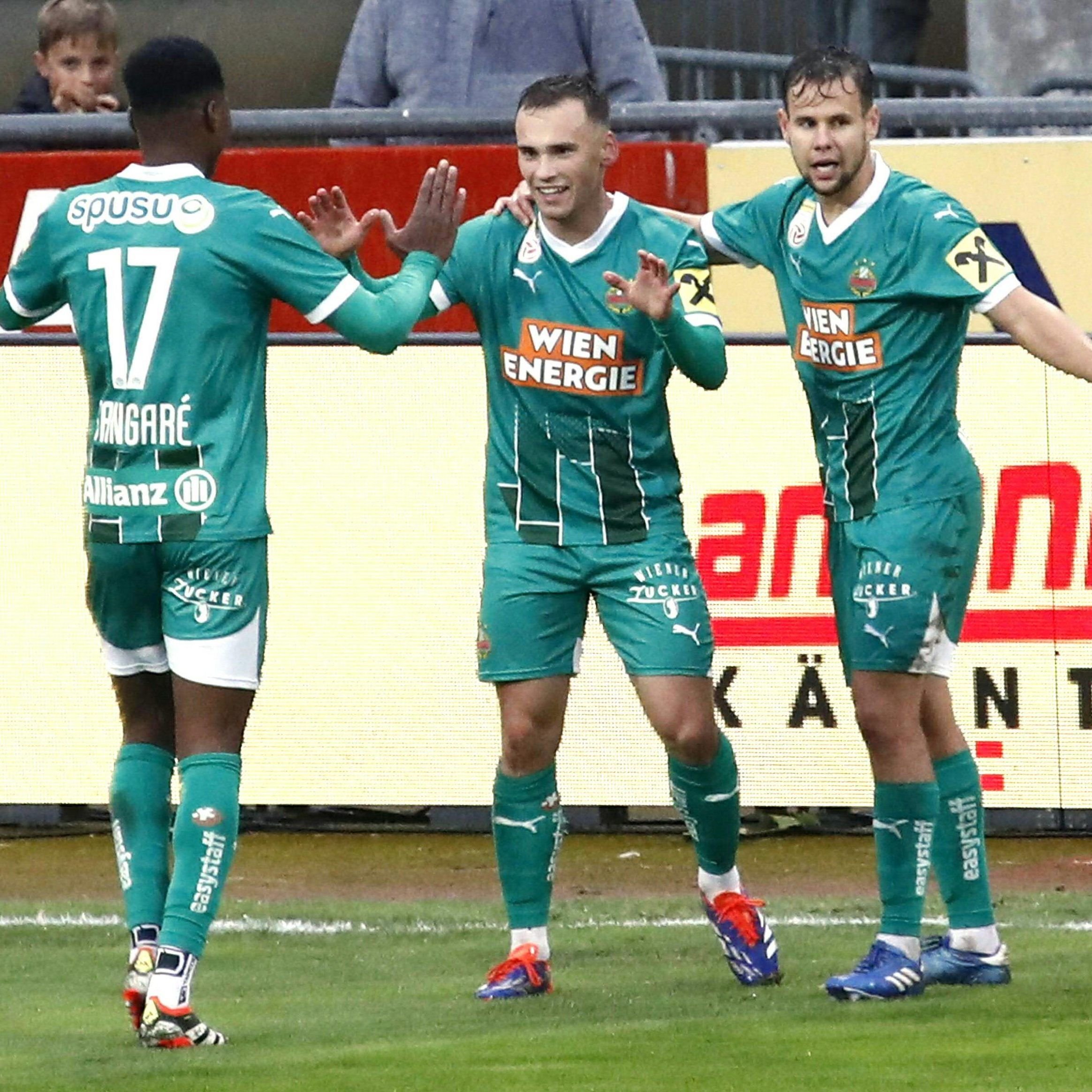 Rapid Wien und der WAC trennten sich 1:1.