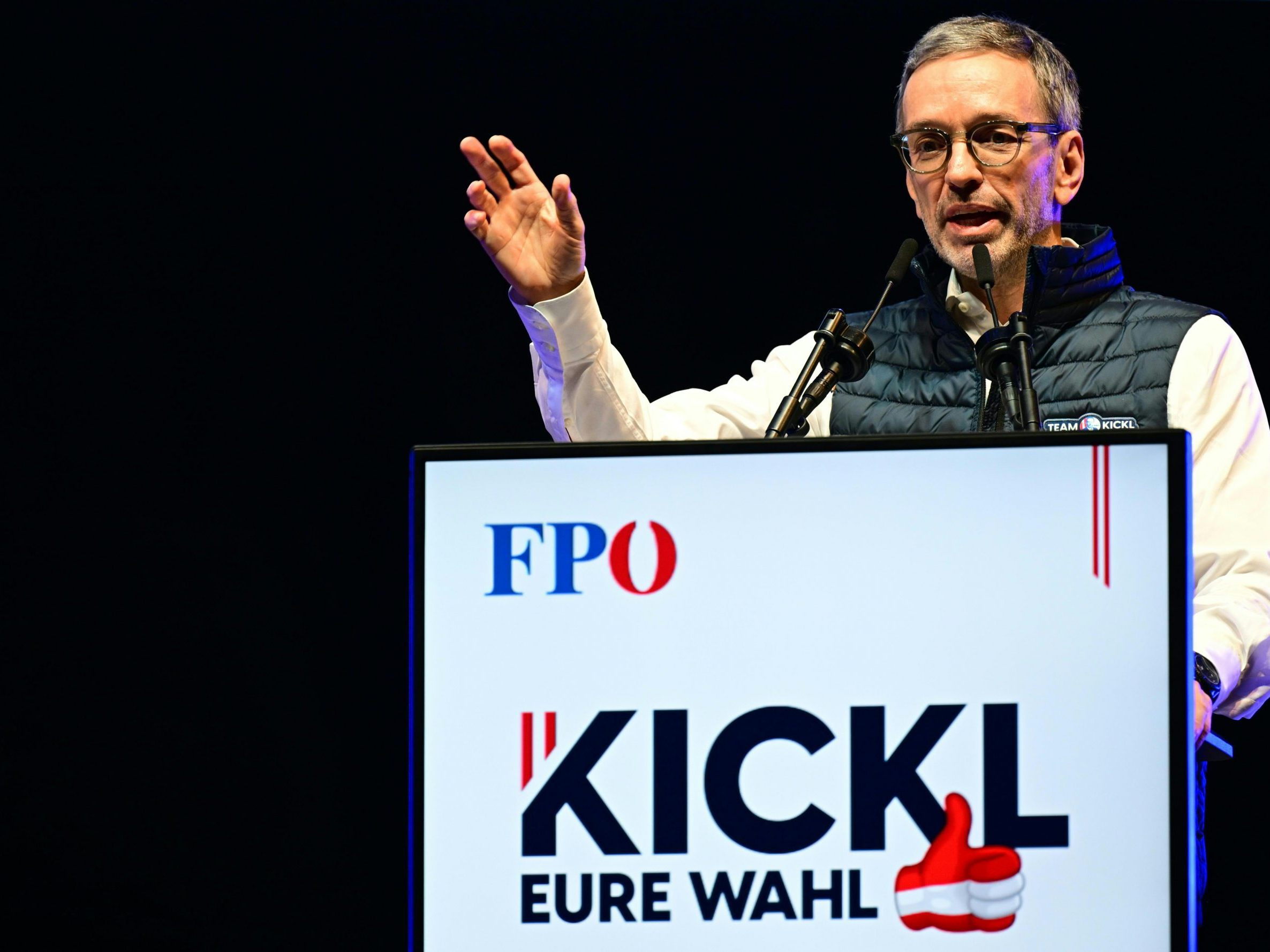 FPÖ-Chef Herbert Kickl zwei Tage vor der Nationalratswahl.