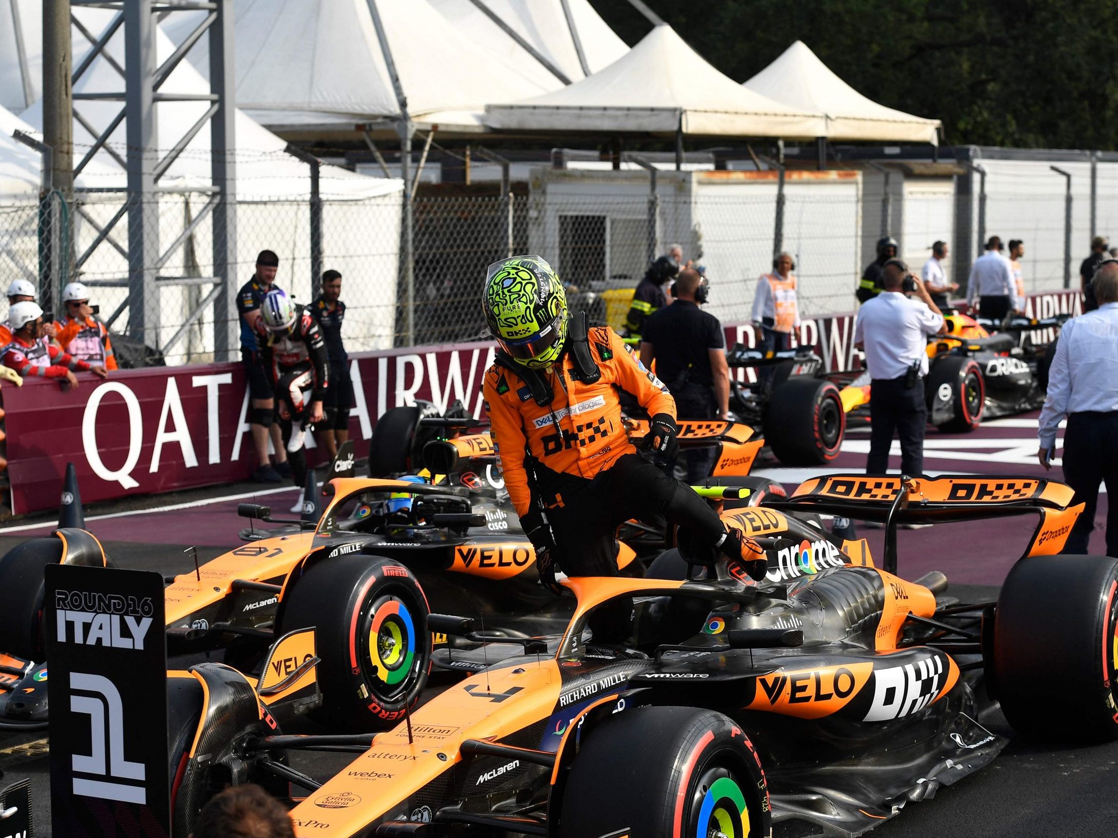 Der formstarke Lando Norris holte sich in Monza die nächste Pole-Position.