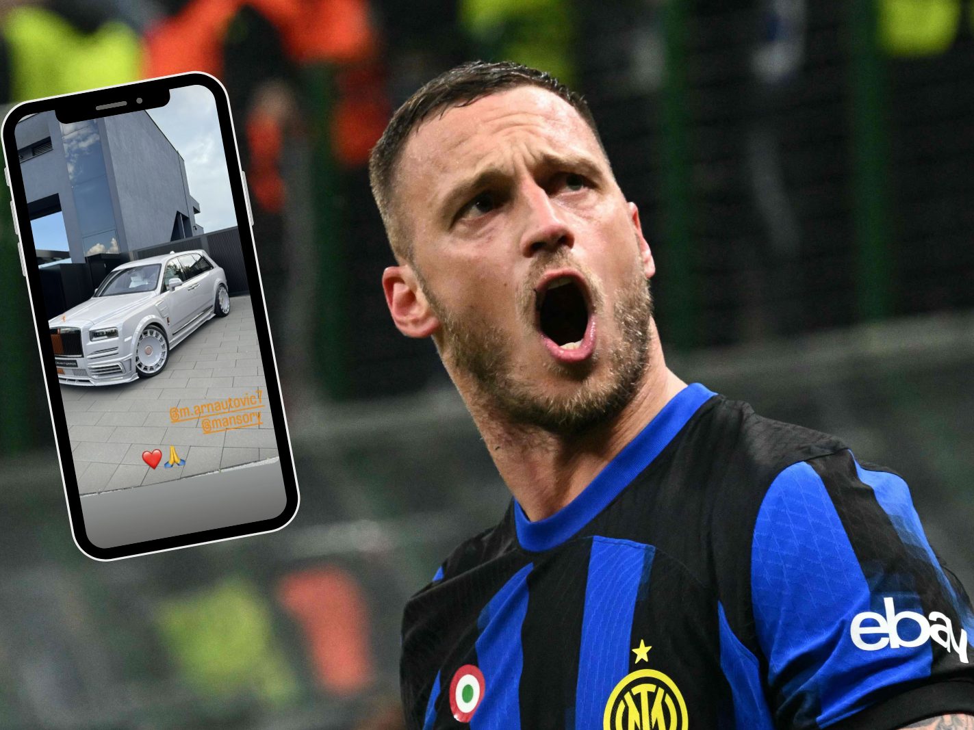 Ganz schön protzig: Arnautović präsentiert auf Instagram seinen neuen Prachtschlitten.