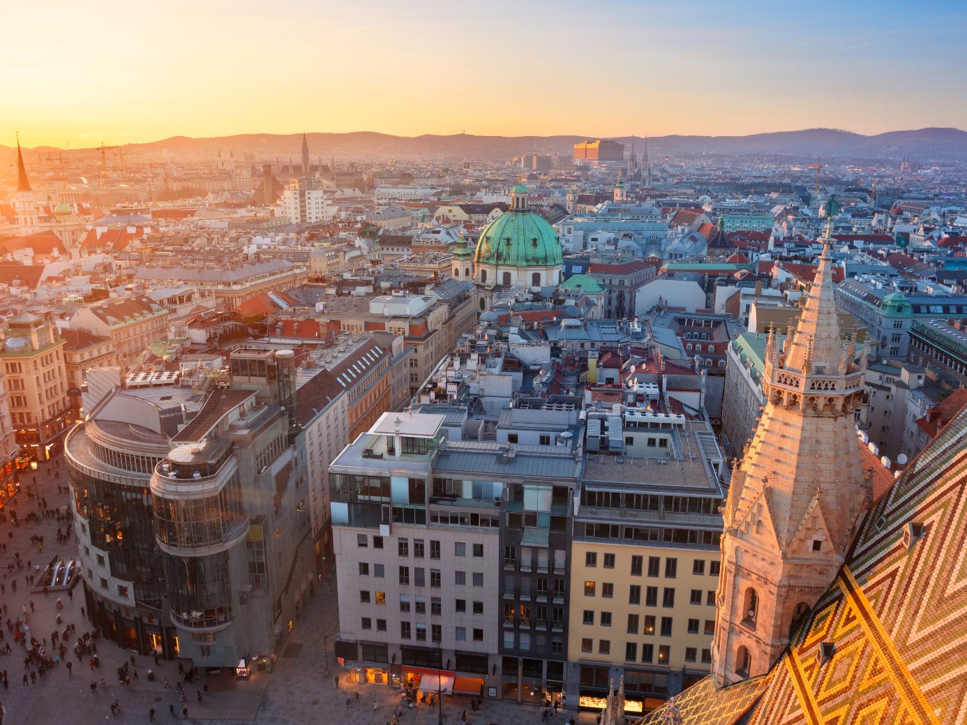In der Wiener Innenstadt fand am Samstag eine Friedensdemo statt.