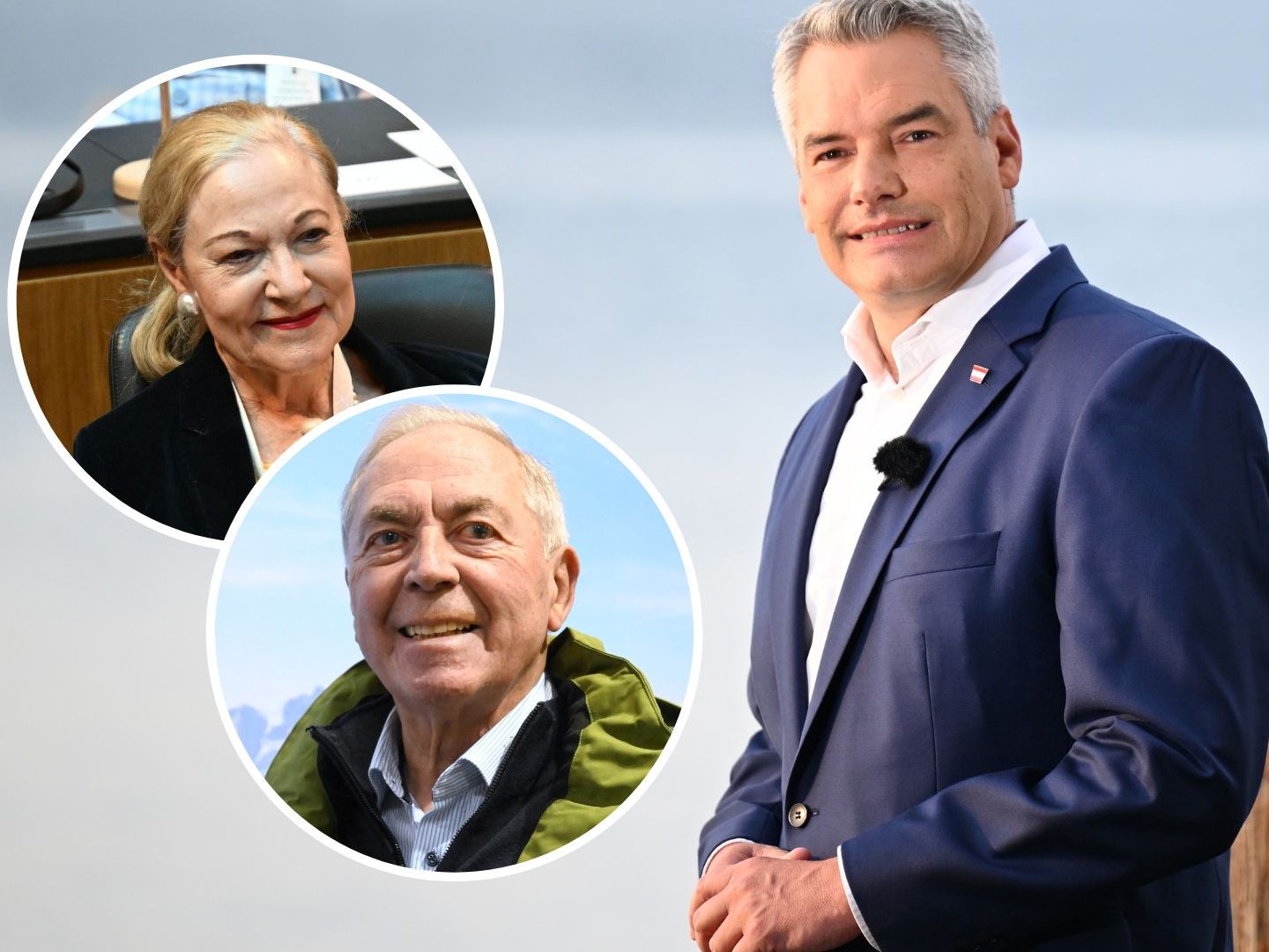 Ferrero-Waldner und Schranz loben den Kanzler.