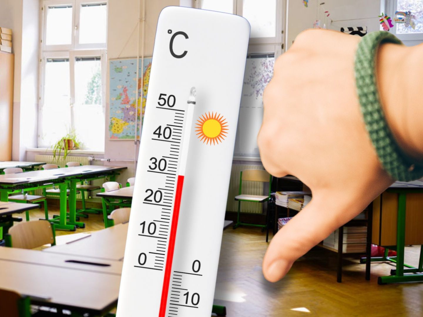 Hohe Temperaturen in Klassenzimmern machen Wiener Schülern zu schaffen.