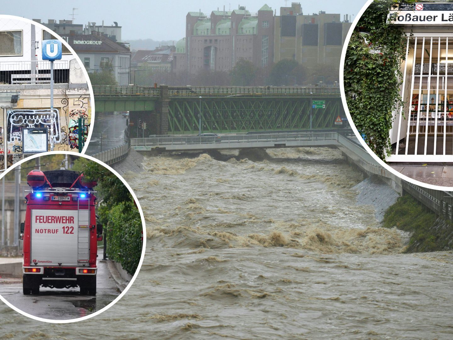 Hochwasser-Alarm in Wien.