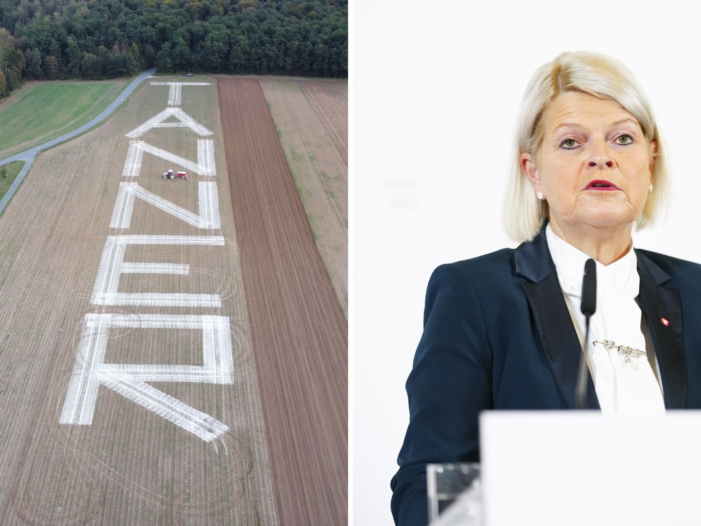 Mega-Wahlwerbung für Tanner im Waldviertel vor der Nationalratswahl. Mega-Wahlwerbung für Tanner im Waldviertel vor der Nationalratswahl.