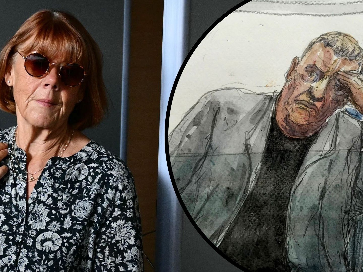 Gisèle P. wurde mehr als 200 Mal betäubt und vergewaltigt - 92 Mal davon von ihrem Mann Dominique P. (re.).