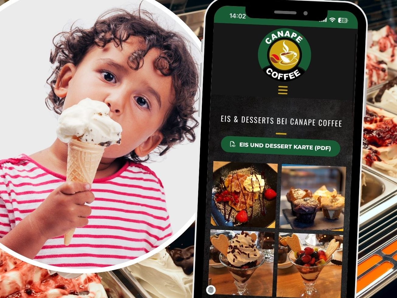 Das Canapé Coffee in Götzis ist bekannt für seine hochwertigen Dessert- und Eisspezialitäten, die aus besten Zutaten und mit Liebe zum Detail hergestellt werden.