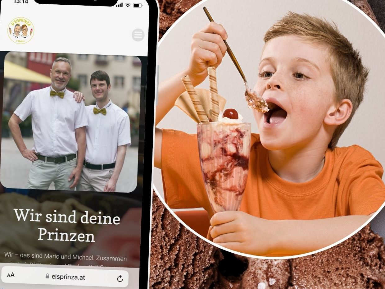 Italienisches Eis trifft Nachhaltigkeit . Italienisches Eis trifft Nachhaltigkeit .