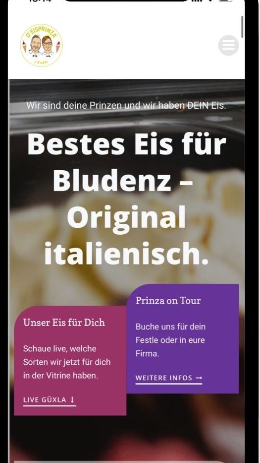 Italienisches Eis trifft Nachhaltigkeit .