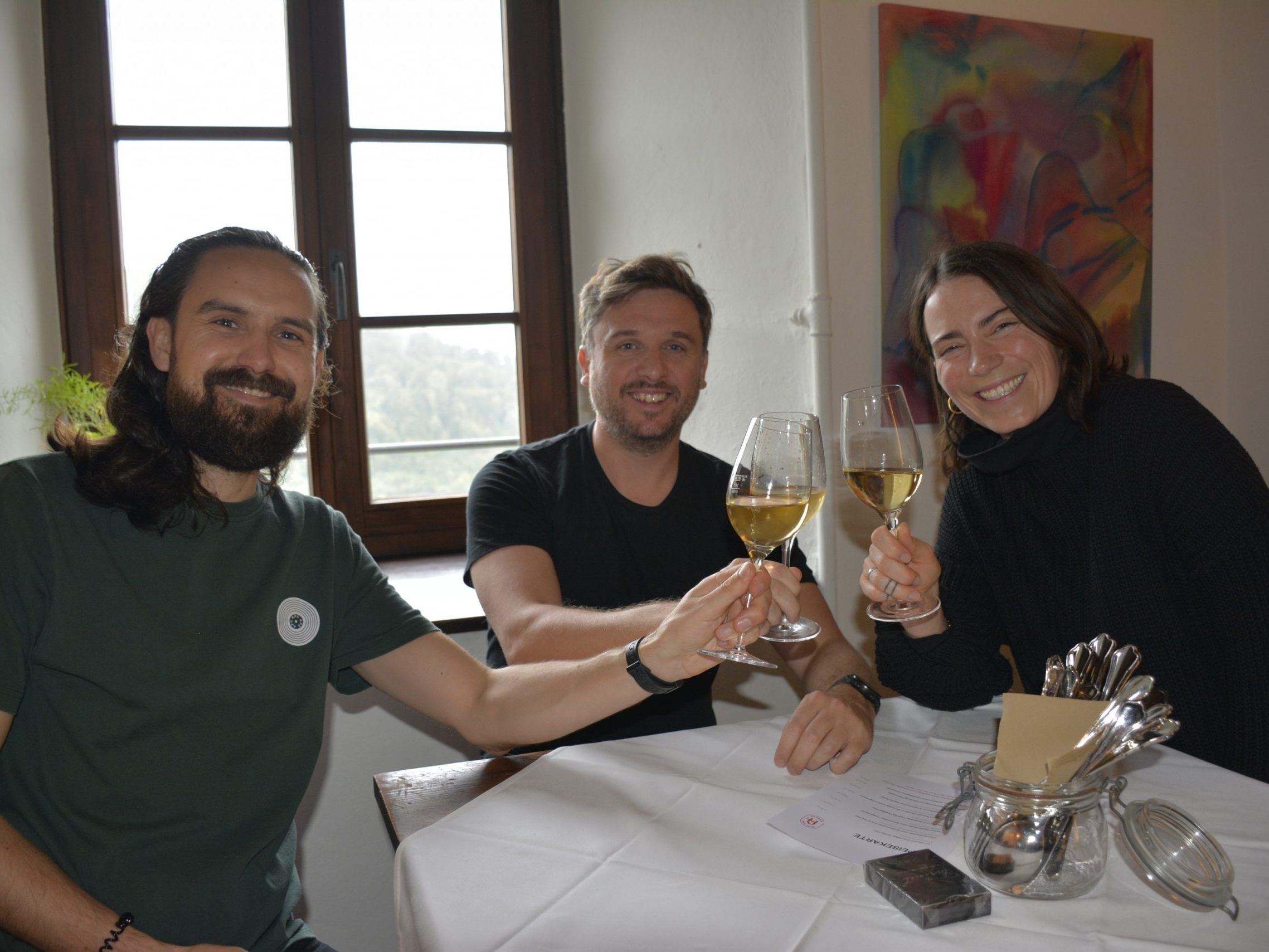Richard Shand, Leo Hopper und Fian Shand hatten Spass
