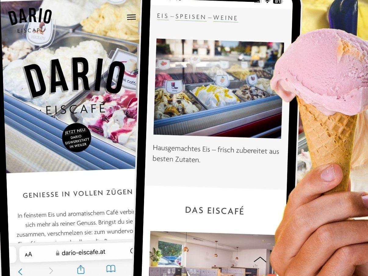 Im Dario Eiscafé erwartet dich mehr als nur ein Eis oder Kaffee – hier verschmelzen feinste Eisspezialitäten und aromatischer Kaffee zu einem vollendeten Genussmoment.