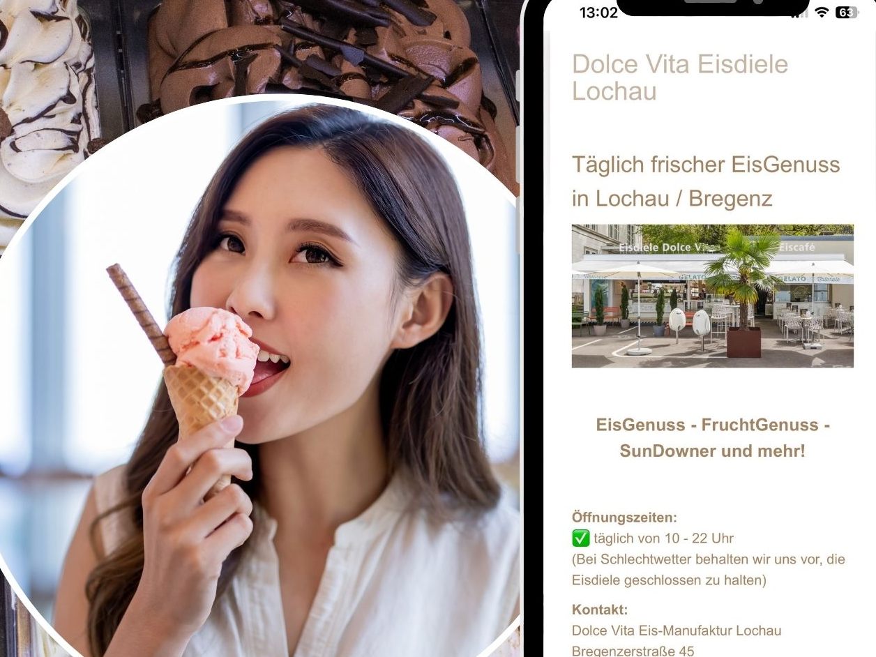 Die Dolce Vita Eisdiele in Lochau ist mehr als nur eine Eisdiele – sie ist ein Ort voller Tradition und Genuss.