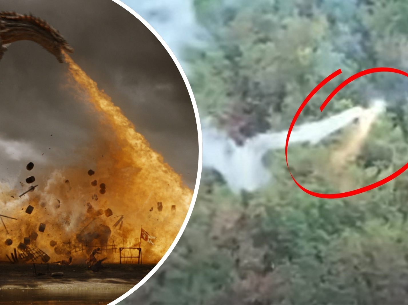 Die neue Drohnen-Waffe der Ukraine (r.) löst Assoziationen mit den Drachen aus der TV-Serie "Game of Thrones" aus. Die neue Drohnen-Waffe der Ukraine (r.) löst Assoziationen mit den Drachen aus der TV-Serie "Game of Thrones" aus.