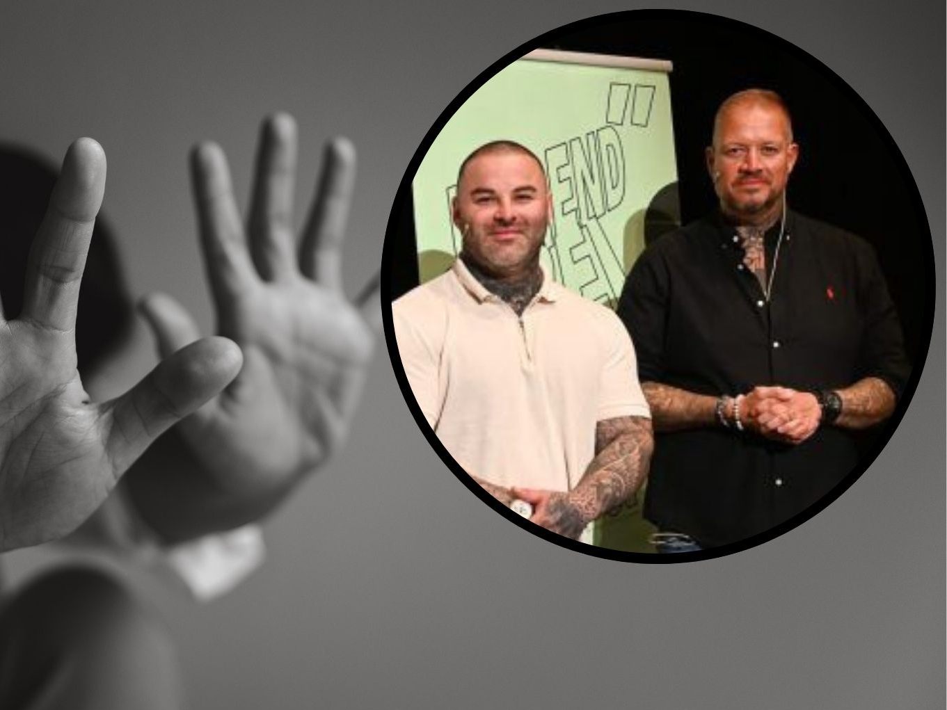 Kassra Zargan und Philip Schlaffer sprachen über ihre Erfahrungen in der rechtsextremen Szene.