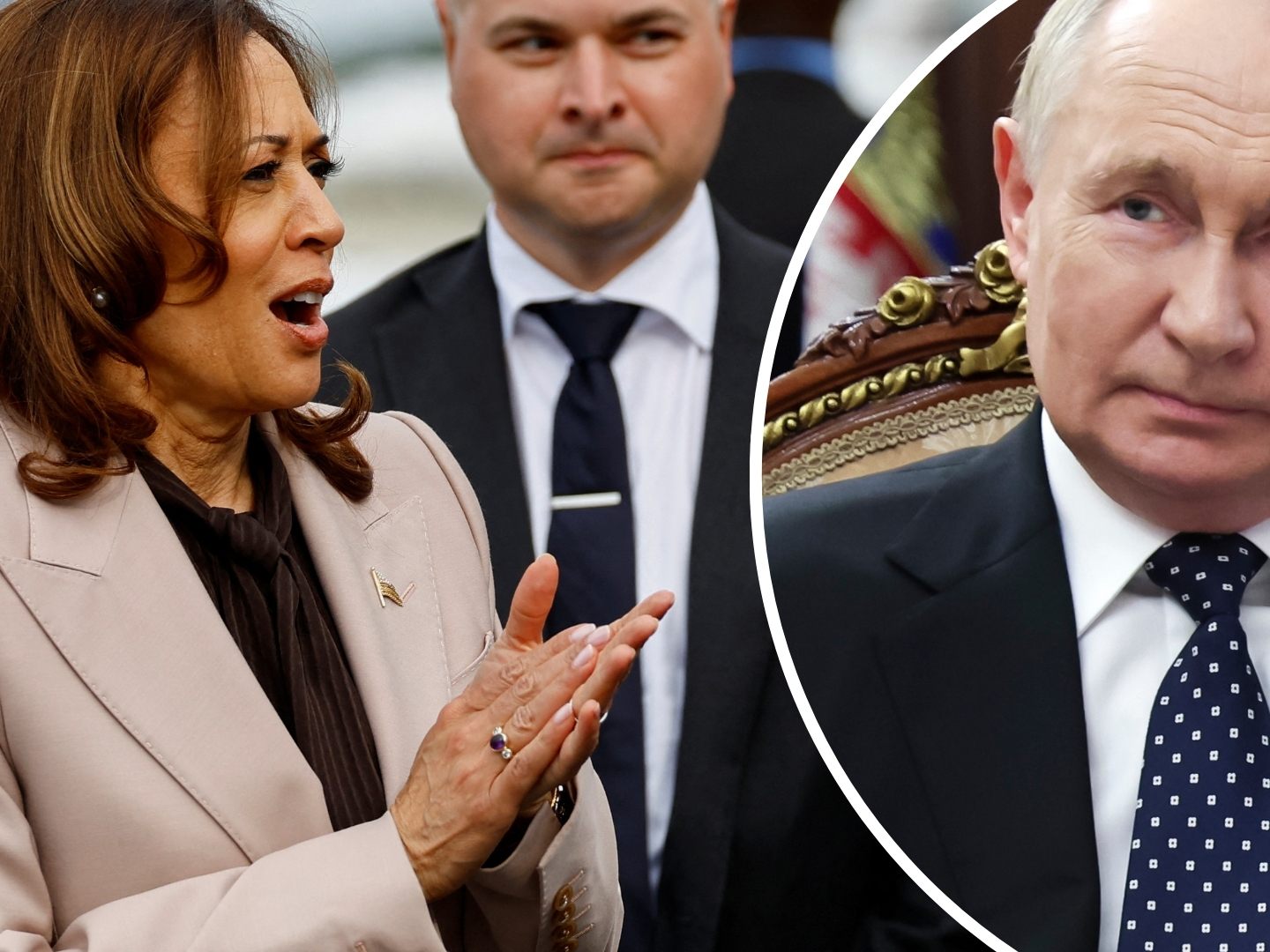 Mit dem Kreml verbundene Gruppen produzieren gefälschte Videos über Kamala Harris.
