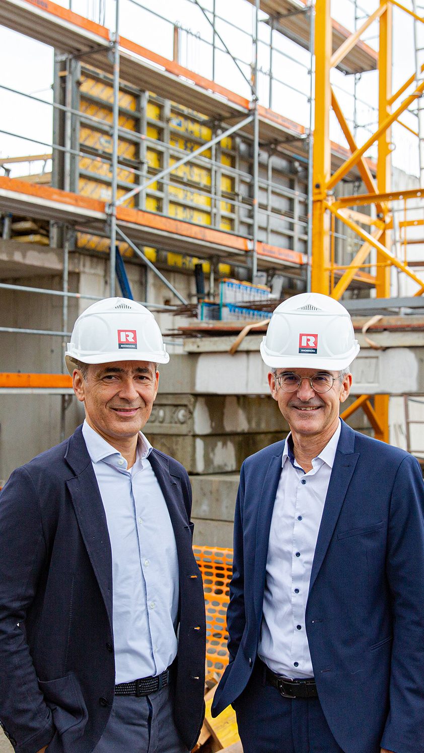 Hubert Rhomberg und Ernst Thurnher, Geschäftsführer der Rhomberg Holding