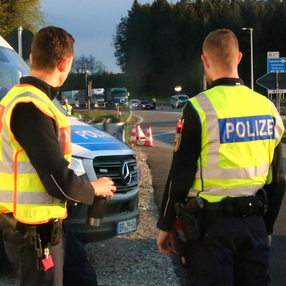 Grenze Hörbranz: Fast die Hälfte der illegalen Einreisen über BAB 96.