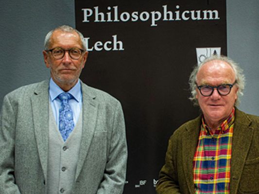 Michael Köhlmeier und Konrad Paul Liessmann Michael Köhlmeier und Konrad Paul Liessmann