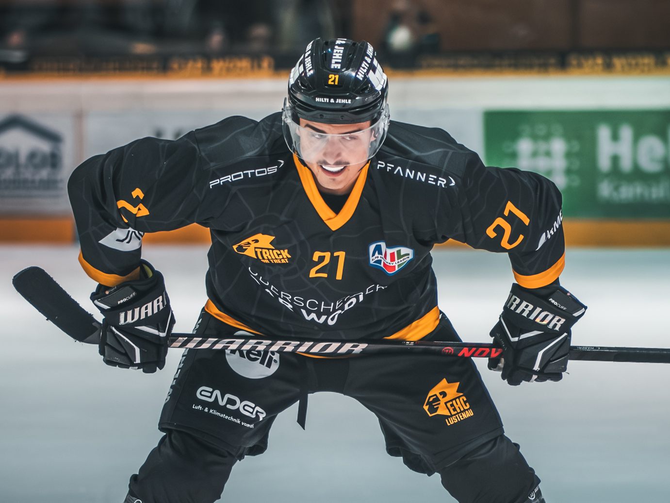 Lucas Haberl und der EHC Lustenau freuen sich auf den Test gegen die Devils aus Ulm