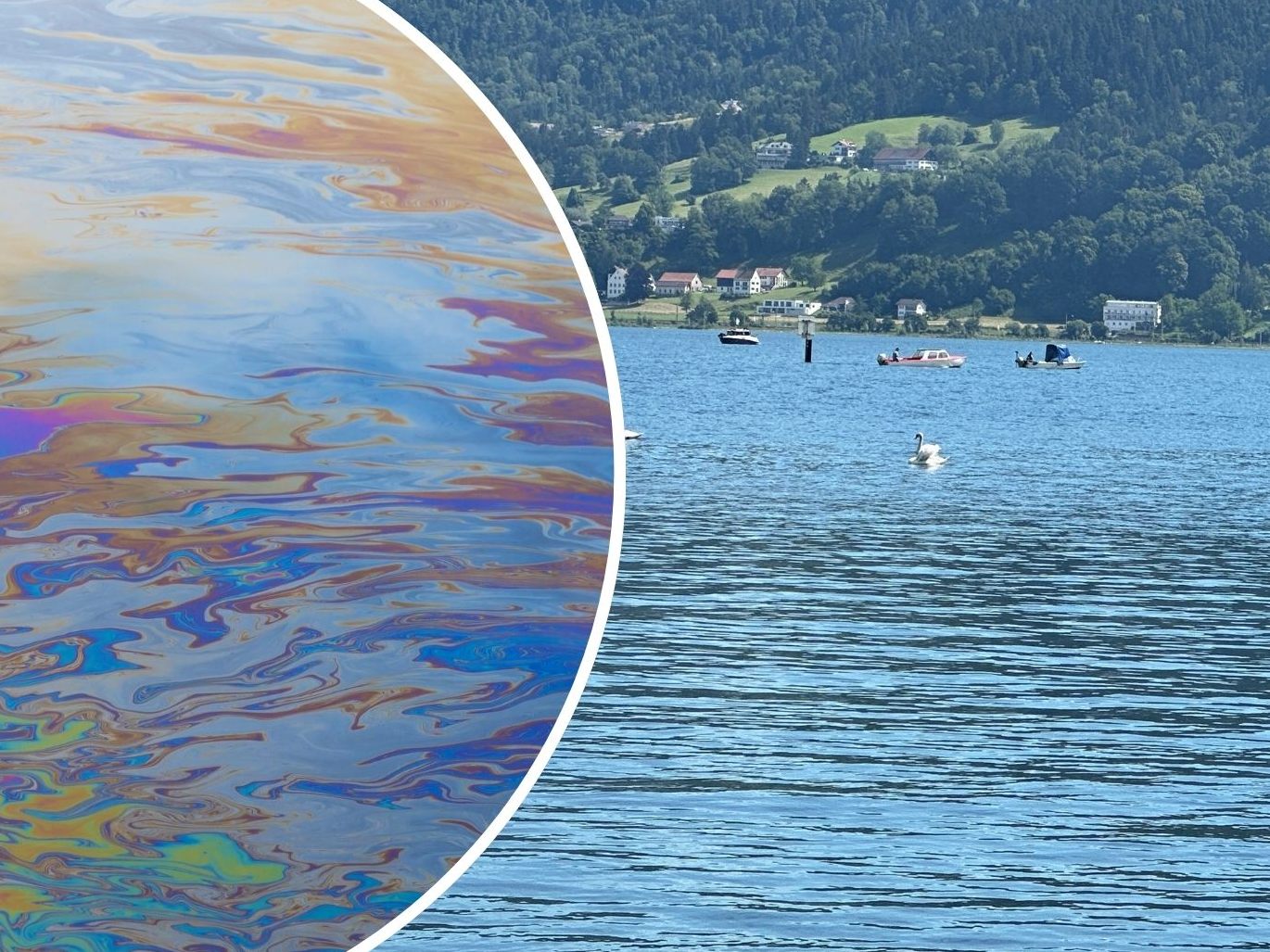 Eine Tankverwechslung bei einem Motorboot führte am Sonntagnachmittag zu einem Ölfilm im Bodensee. (Symbolbild)