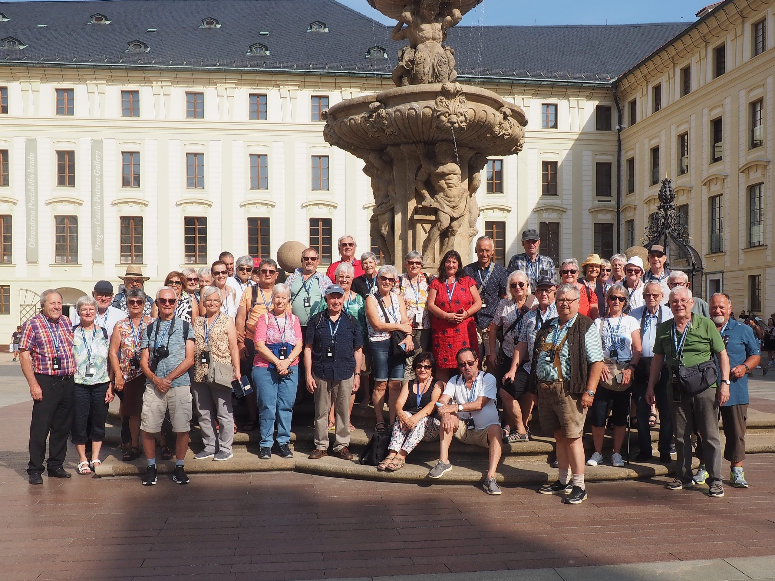 Die Gruppe auf dem Hradschin.