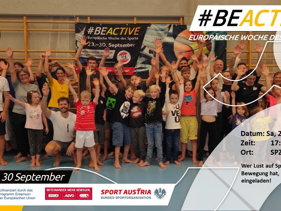 Spaß an der Bewegung steht bei der #BeActiveNight im Vordergrund. Wer Lust auf einen bewegten, abwechslungsreichen Abend hat, kommt einfach vorbei!