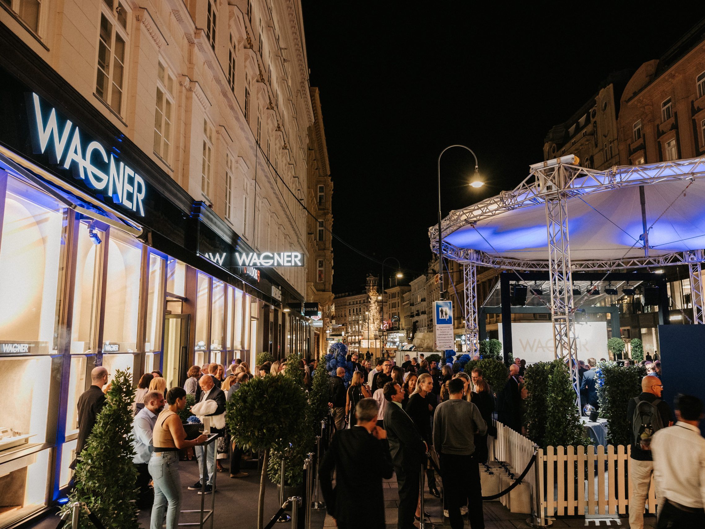 Wagner lud zur Eröffnung der neu gestalteten Boutique am Wiener Graben.
