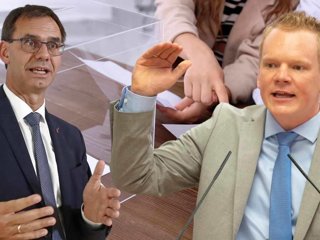 Laut einer aktuellen Umfrage der VN, dürfte es bei der Landtagswahl ein Kopf-an-Kopf-Rennen zwischen der ÖVP und FPÖ geben.