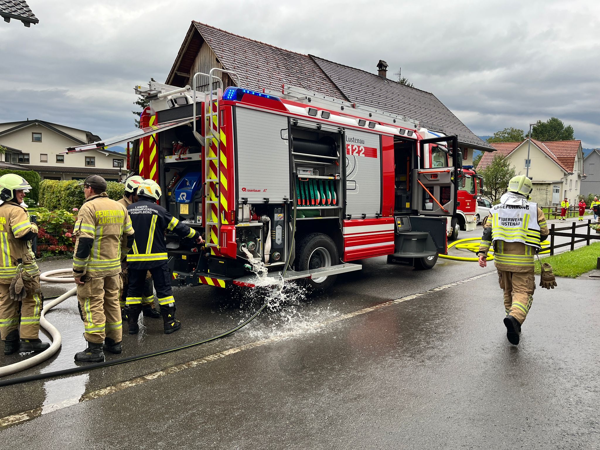 Feuerwehreinsatz in Lustenau