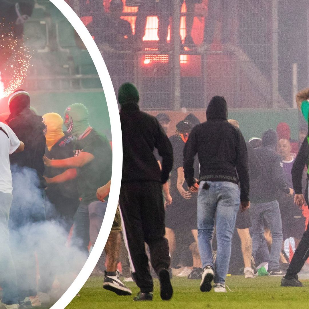 Polizeikräfte schritten am Sonntag ein