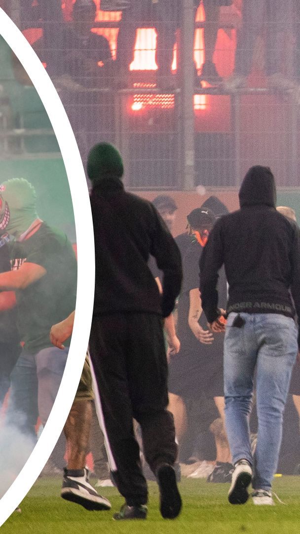 Polizeikräfte schritten am Sonntag ein