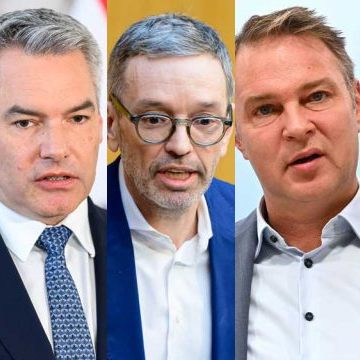 Die Spitzenkanditen für die Nationalratswahl 2024.