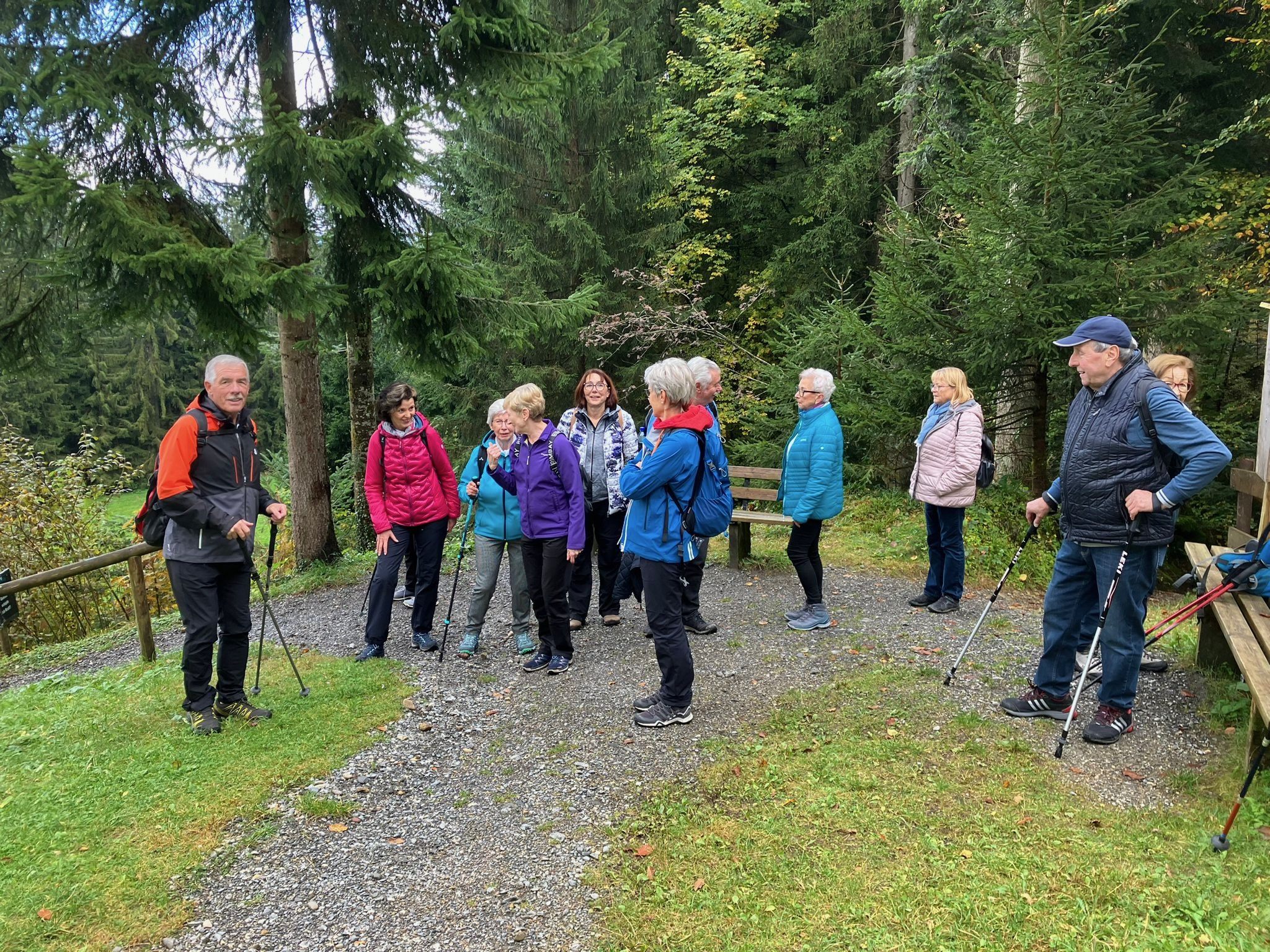 Eine kurze Rast bei der V50plus Bregenz-Abschluss-Wanderung. Eine kurze Rast bei der V50plus Bregenz-Abschluss-Wanderung.