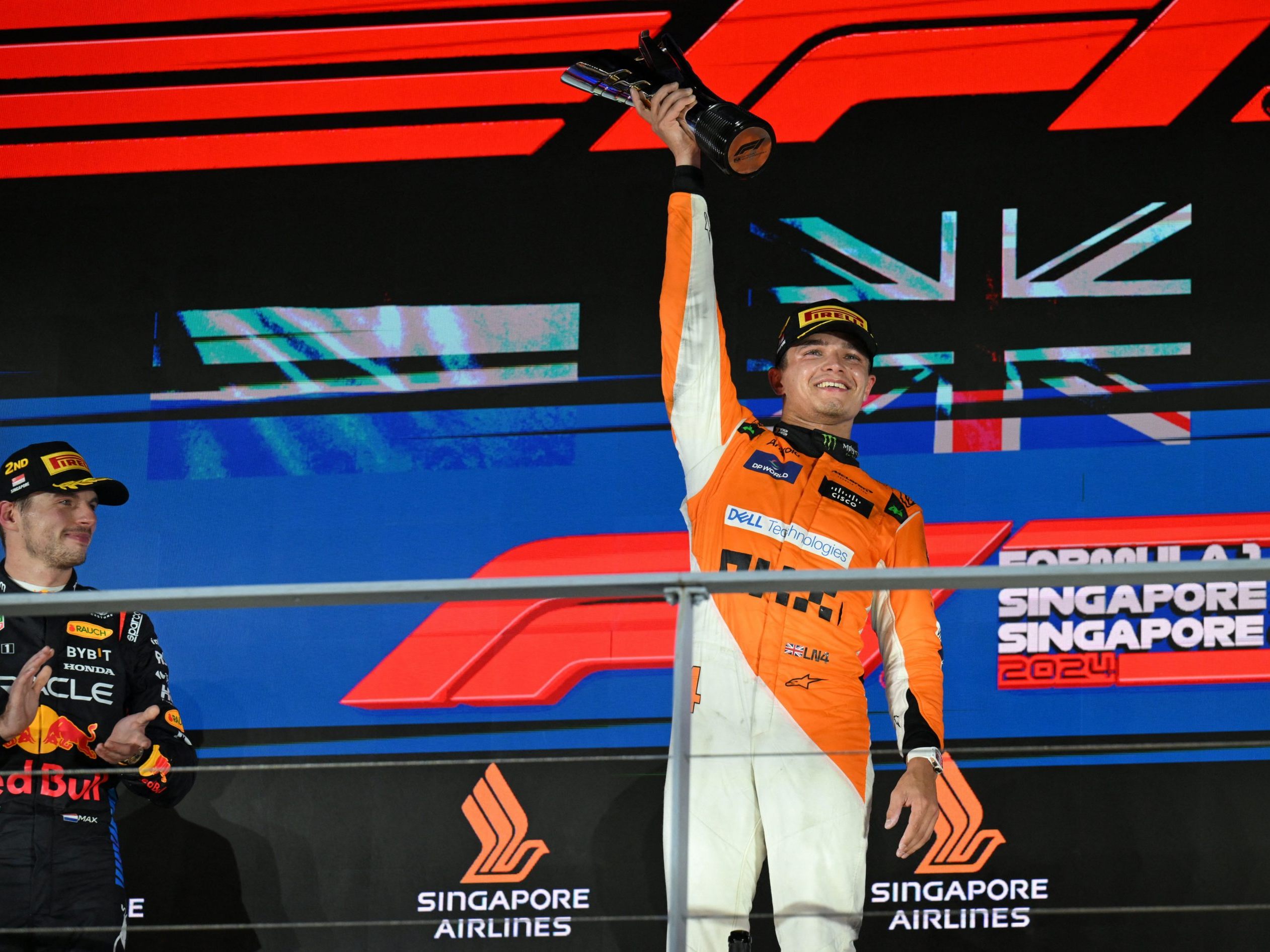 Lando Norris auf der Pole Position Lando Norris auf der Pole Position