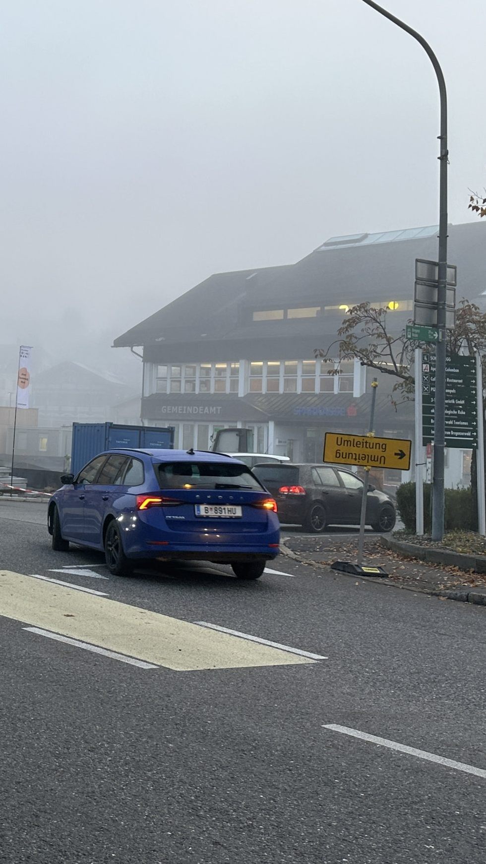 Im Egger Zentrum kommt es zu Verkehrsbehinderungen.
