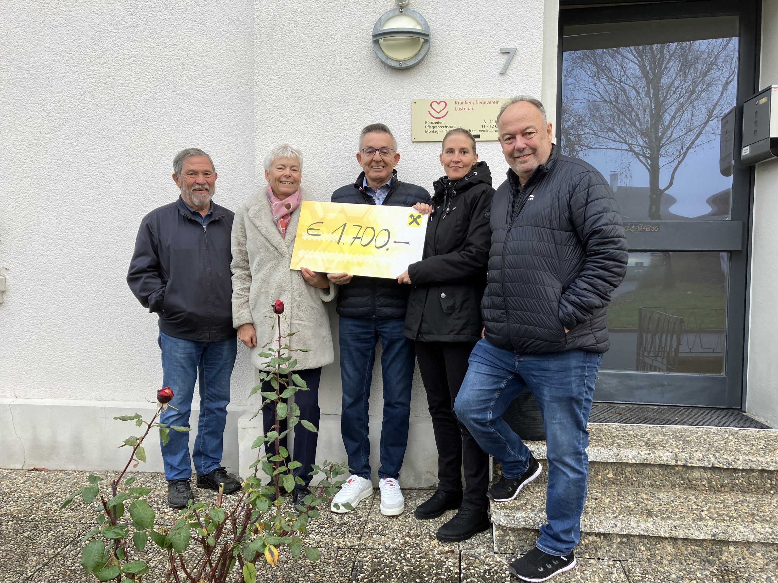 Scheckübergabe an den Krankenpflegeverein Lustenau