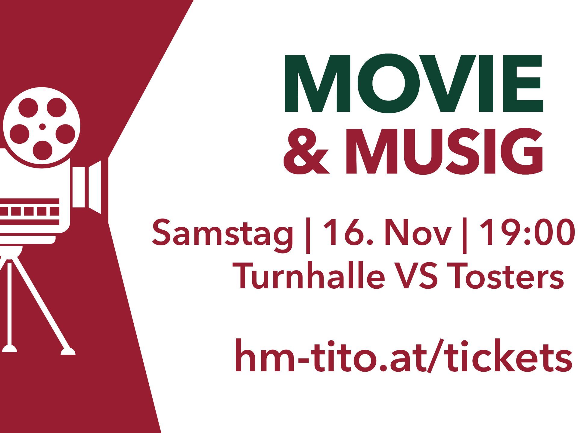 Movie & Musig: Ein einzigartiges Kino- und Musikerlebnis! Movie & Musig: Ein einzigartiges Kino- und Musikerlebnis!