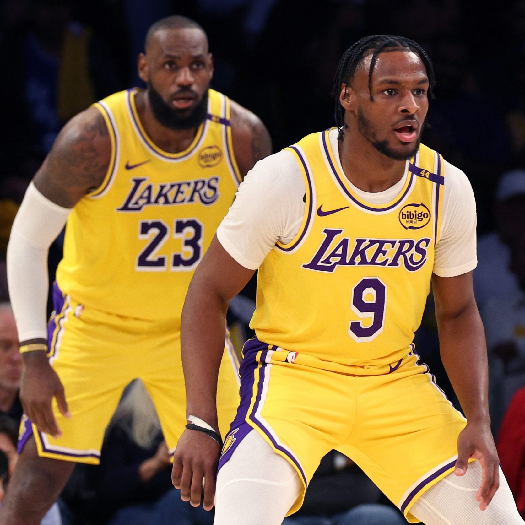 LeBron James und sein Sohn Bronny